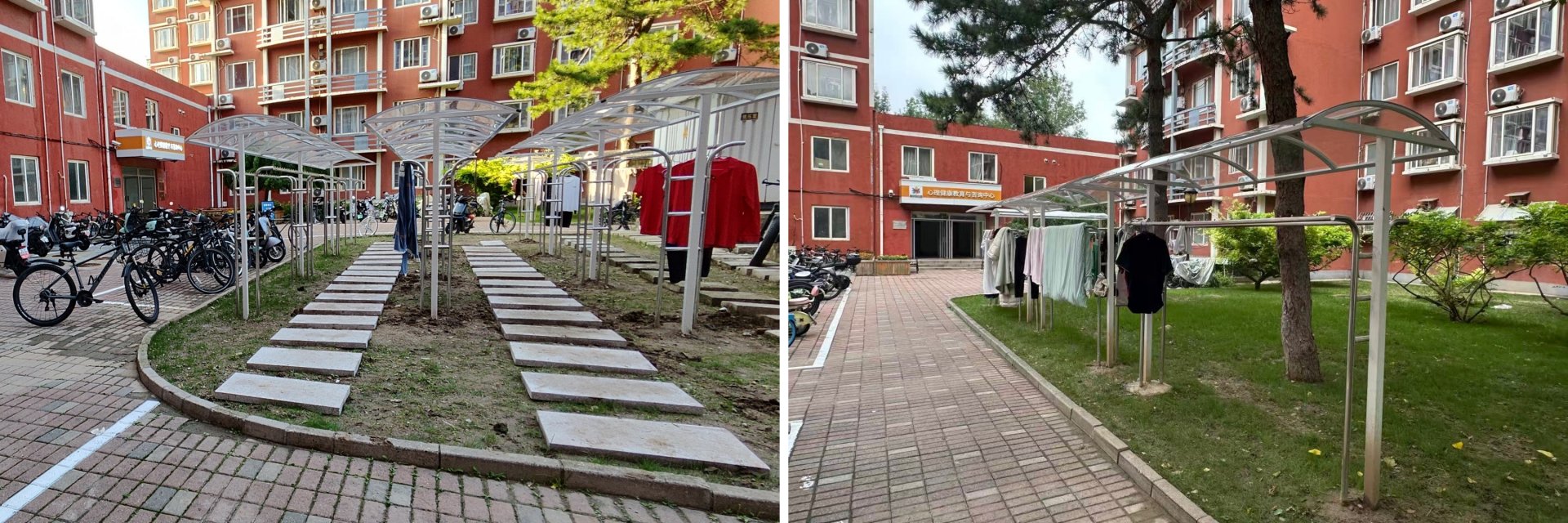 在北京校区海淀校园的道路